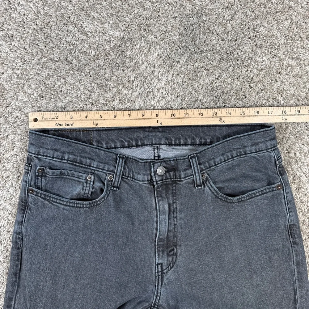 Levis 511 Jeans‎ Mens 36x34 Gray Slim Fit Charcoal Stretch Denim Pants Strecth